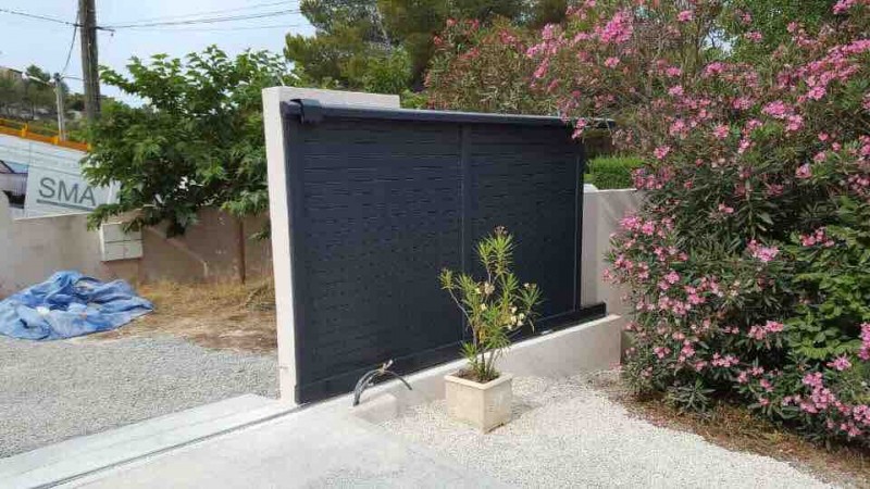  mise en place d’un portail coulissant 