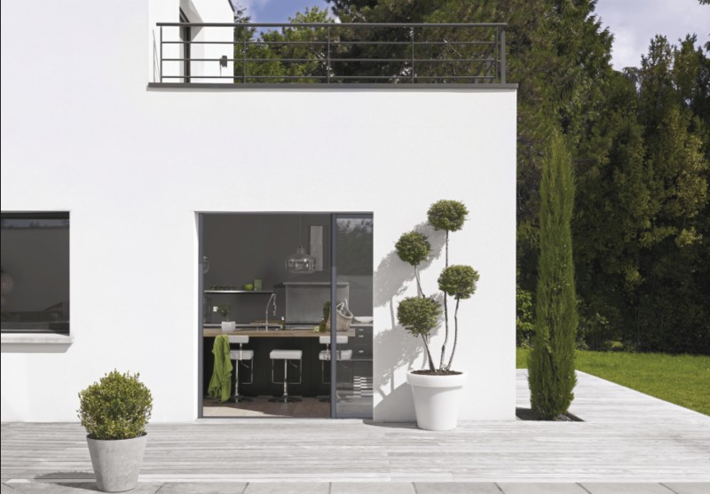 Mise en place de baie à galandage Aluminium Kline sur Istres