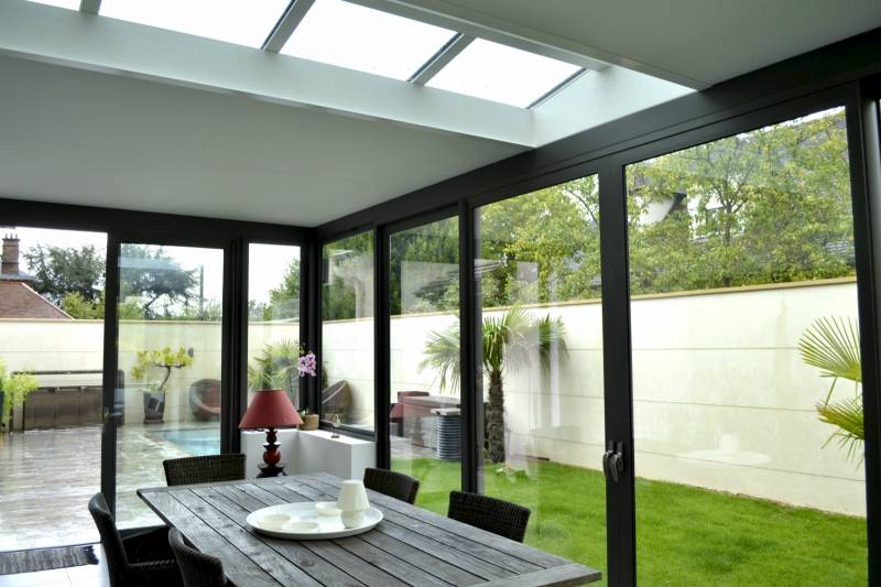 Grande baie coulissante aluminium