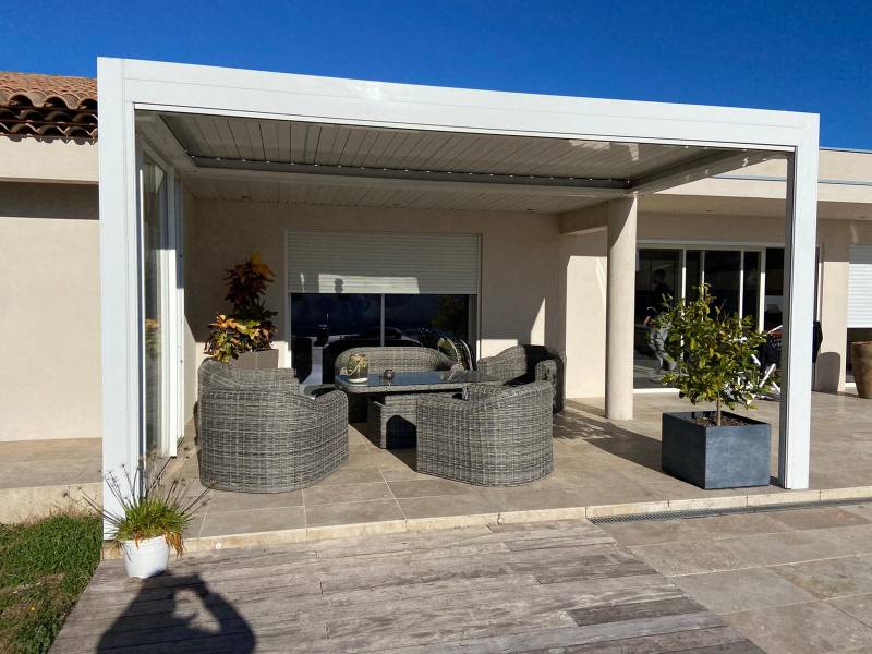 Pergola bioclimatique fos sur mer