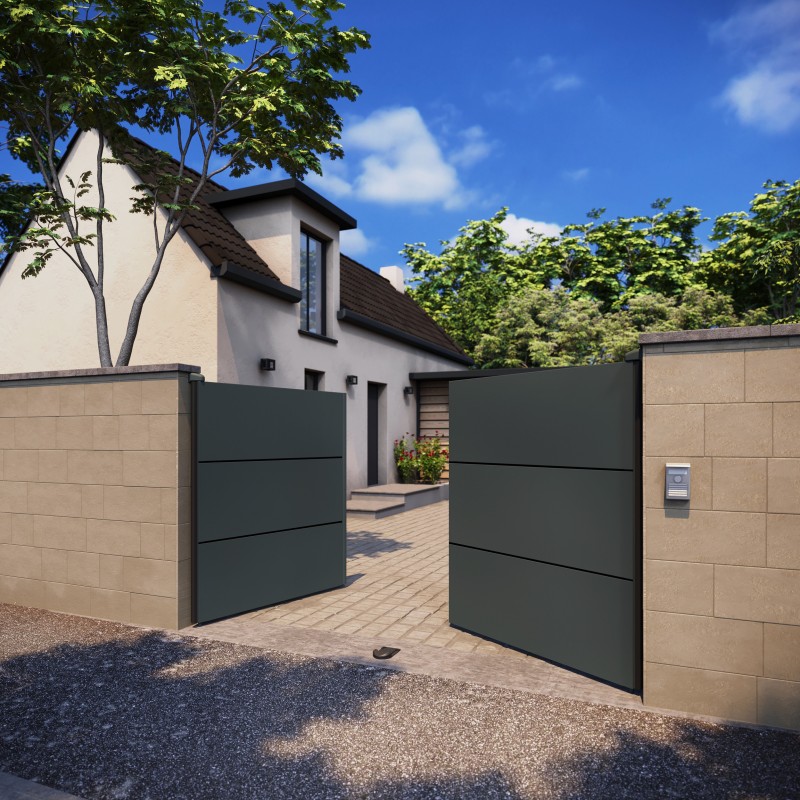 Optimisez Votre Entrée avec l'Élégance Fonctionnelle des Portails Coulissants et Deux Vantaux Gypass sur Martigues