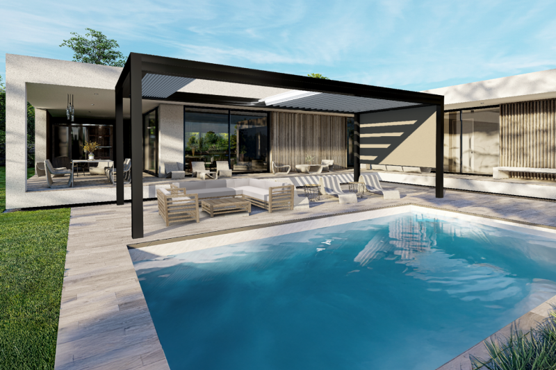 Nouvelle pergola Marquises