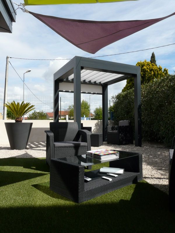 Pergolas bioclimatique dans nos bureaux SMA