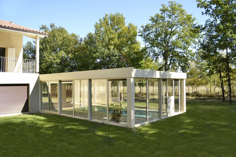 Véranda alu blanc SMA Martigues