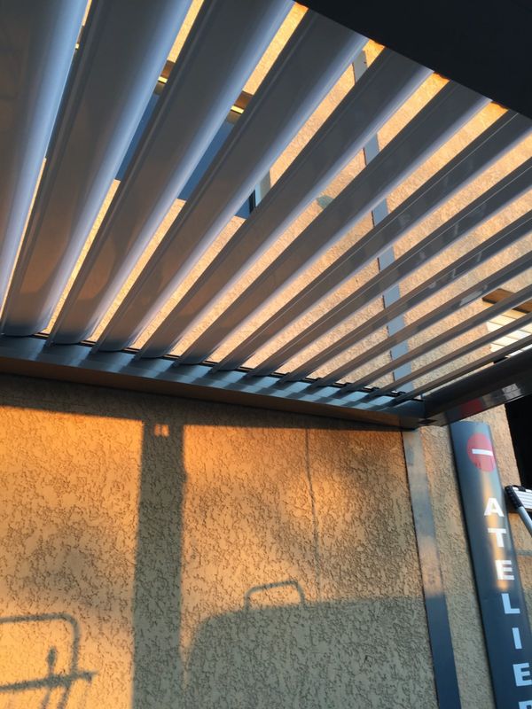 Pergola avec leds sur Martigues (Après)