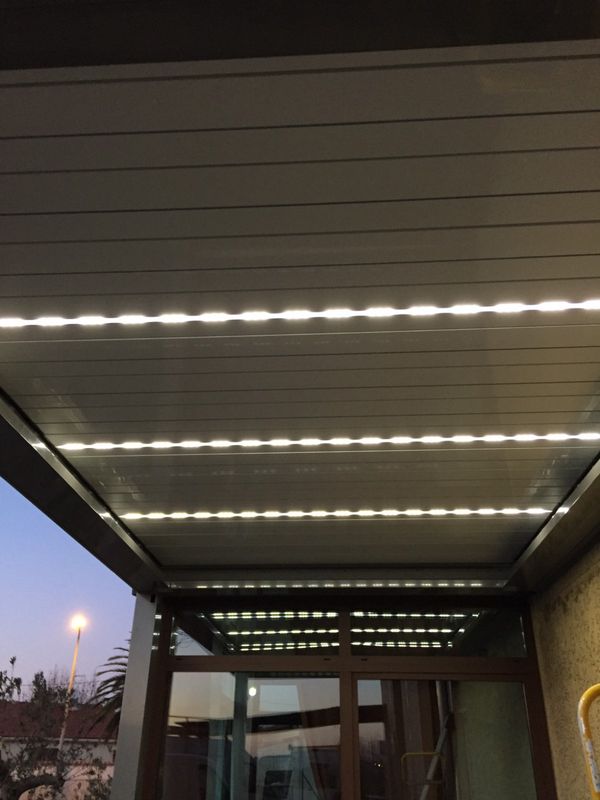 Pergola avec leds sur Martigues (Après)